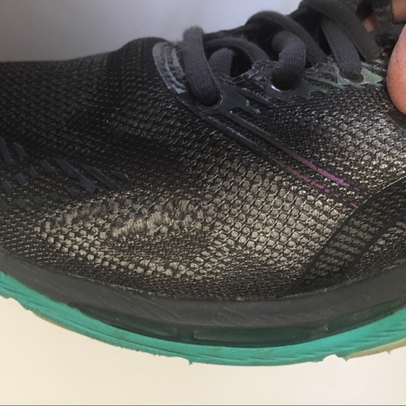 Asics Nimbus lite Colors Womans shoe Sneaker gray black teal reflective Sz 9 - Picture 11 of 14